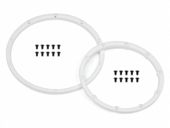 Baja 5b - Wheel Bead Lock Rings (White/2 wheels)