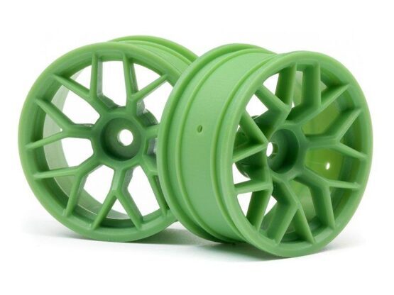 RTR WHEEL 26MM GREEN (6MM OFFSET/2PCS)