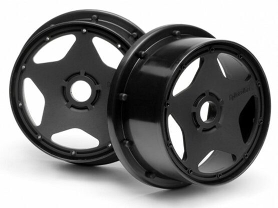 BAJA 5B - SUPER STAR WHEEL BLACK (120X60MM/2PCS)