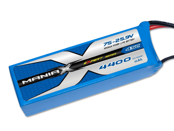 ManiaX 45C eXpert 7S-25.9V 4400mAh 45C2 wires for power