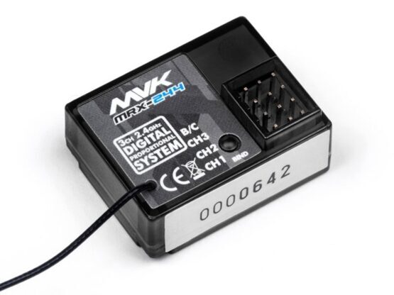 MRX-244 MAVERICK 2.4GHZ 3CH RECIEVER WITH BUILT IN FAILSAFE