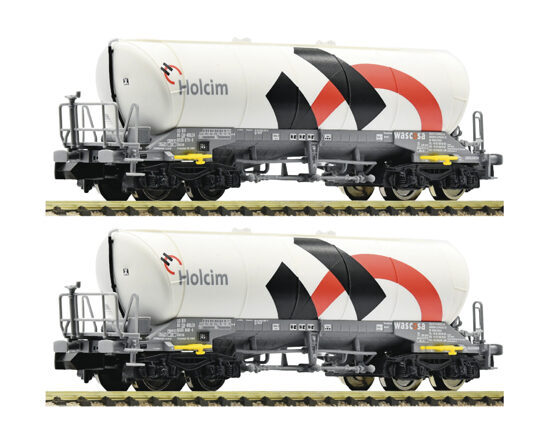 2-tlg. Set: Silowagen, Holcim/Wascosa