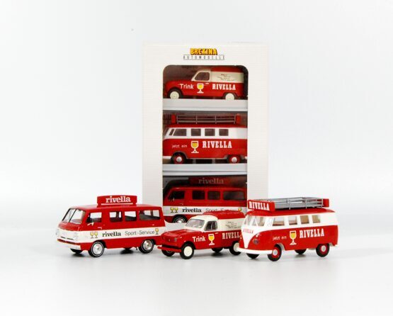 Set Rivella mit VW T1, Dodge