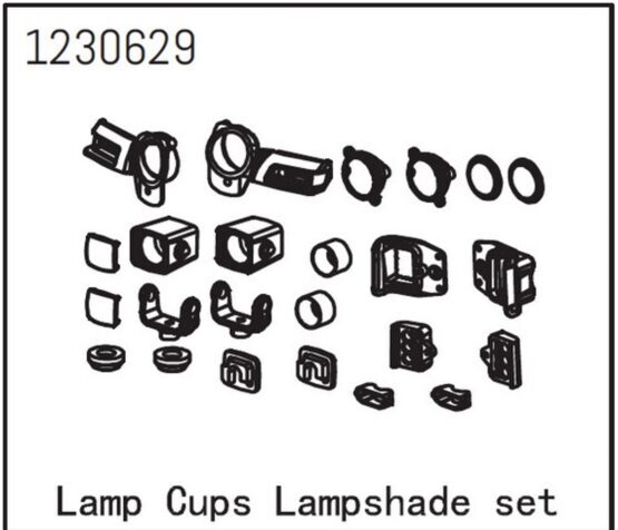 Lampensockel und Lampnschirmsatz - Sherpa