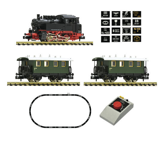 Analog Start Set: Dampflokomotive BR 80 mit Personenzug