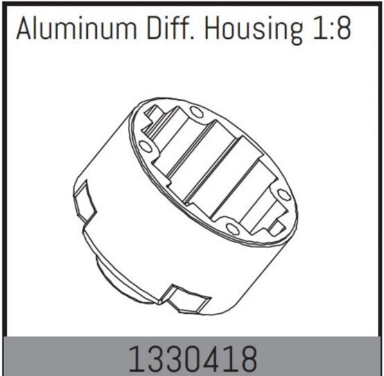 Aluminium Differentialgehäuse 1:8