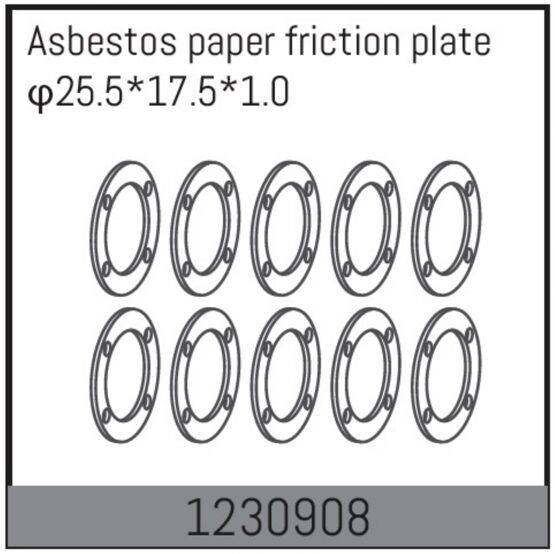 Differential Papierdichtung 25.5*17.5*1.0 (10)