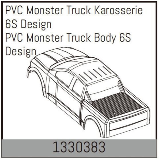 PVC Monster Truck Karosserie 6S Design