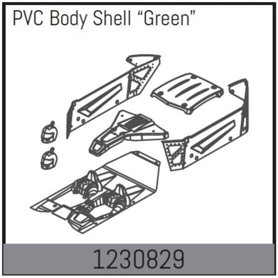 Karosserie-Set - Grün