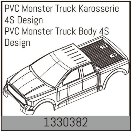 PVC Monster Truck Karosserie 4S Design