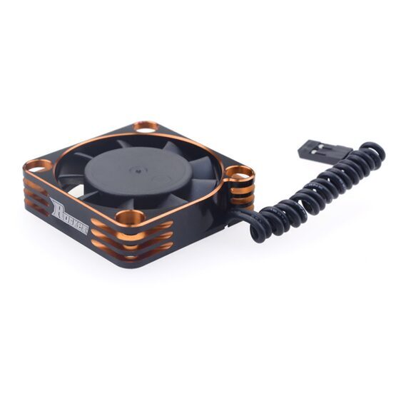 Aluminium cooling fans 40x40mm 16000rpm 5.8-8.5V Black & Orange