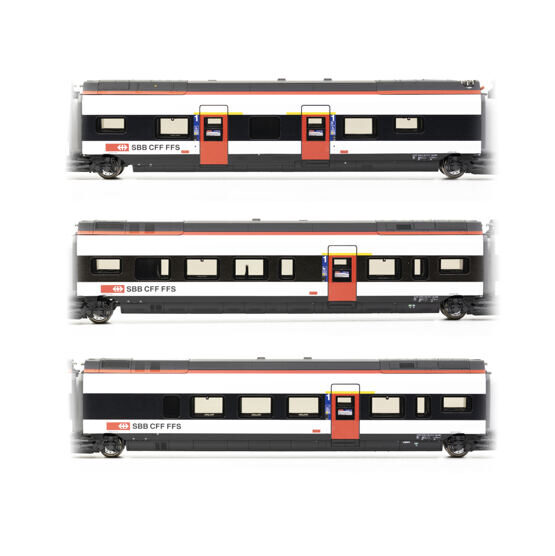 SBB Wagen Set 2 (H J K)) zu RABe 501 011 Thurgau  Ep. VI  ACS