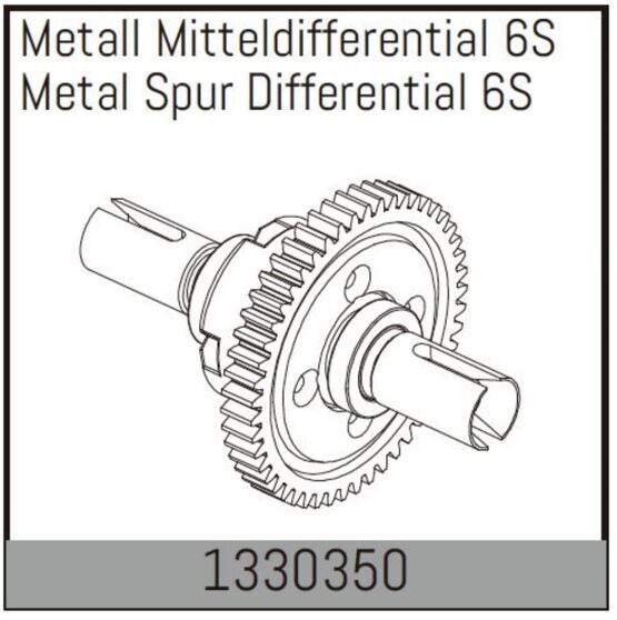 Metall Mitteldifferential 6S