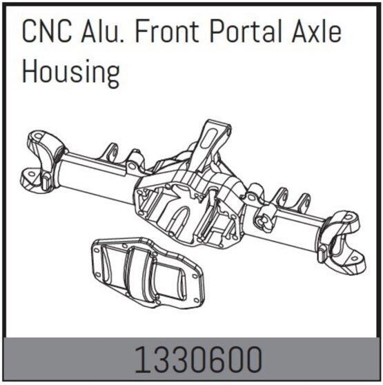 CNC Alu. Portalachsgehäuse vorne - Yucatan